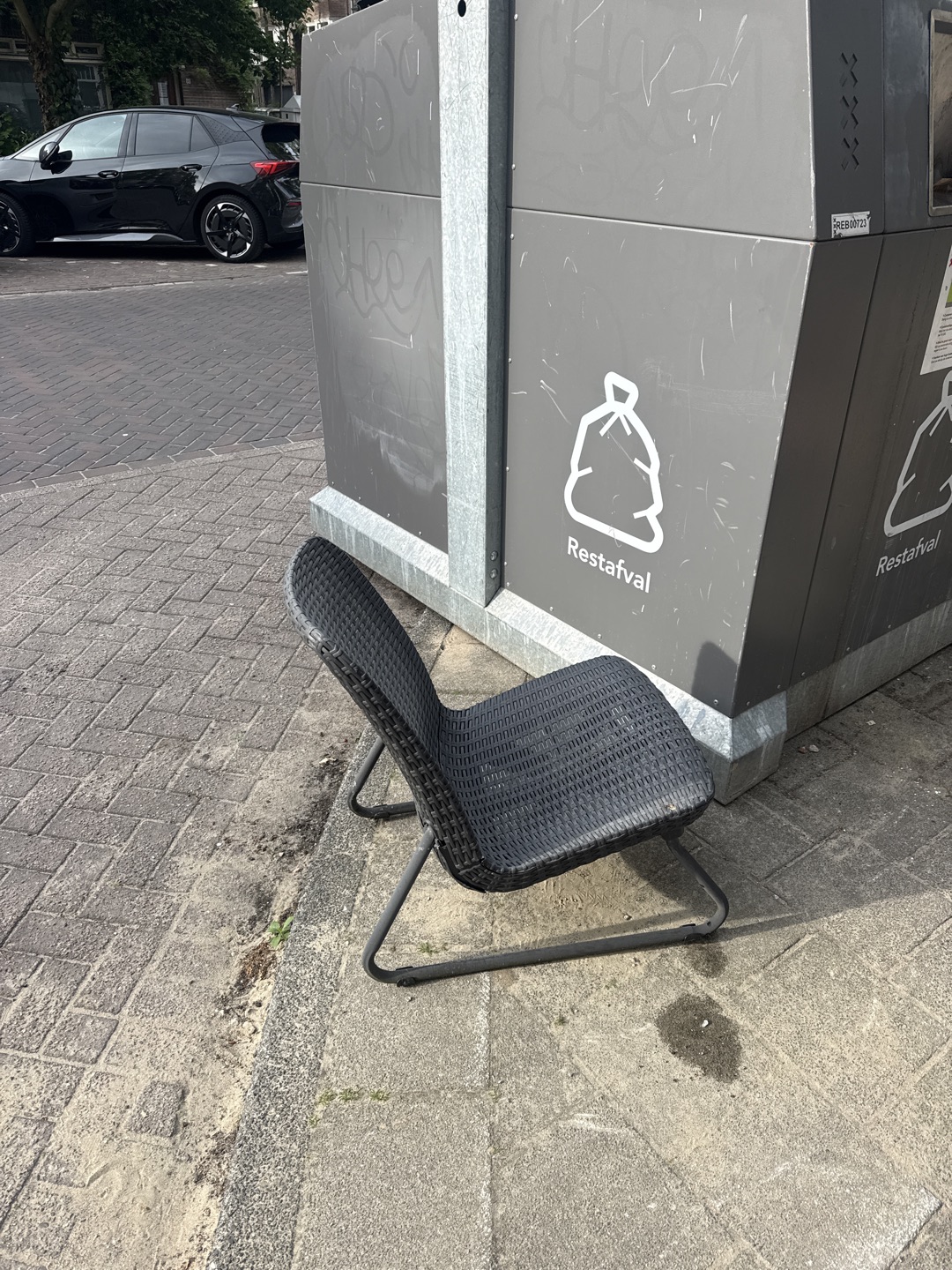 Chair and part of outside couch in usable condition 1