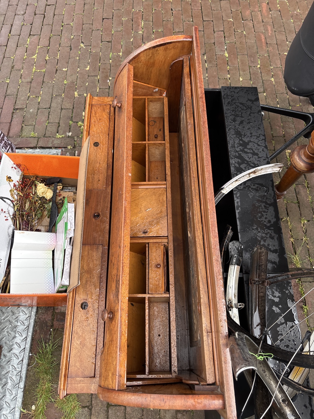 Cool wooden desk with storage 2