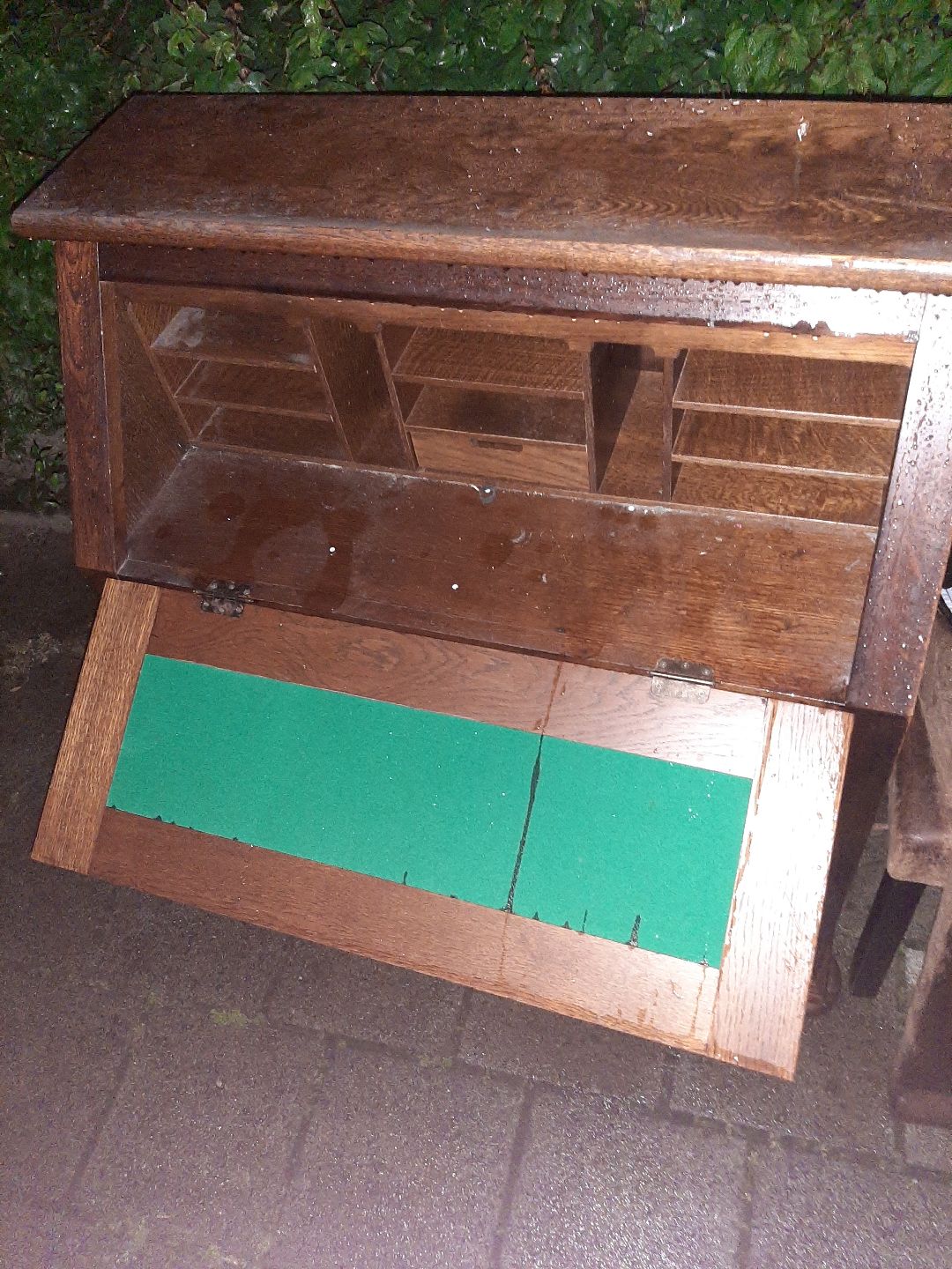 secretaire/old desk in front of house 62 2