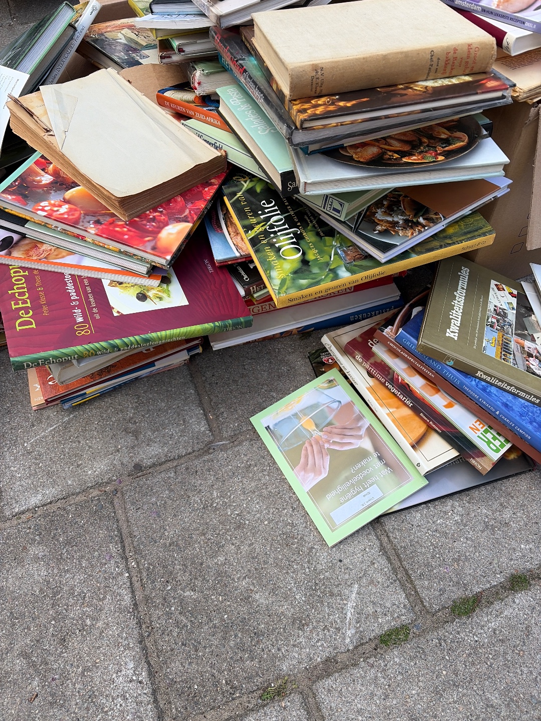 Berg aan diverse kookboeken 2