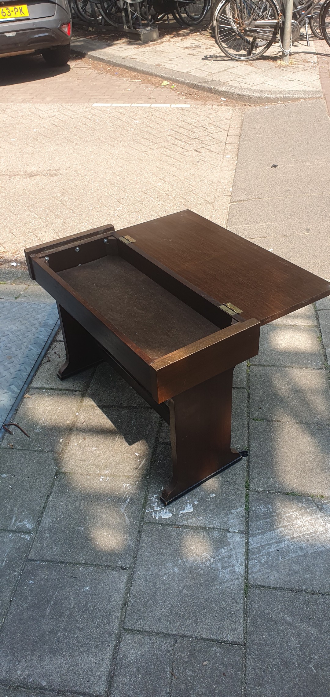 Piano bench/kastje met klep 3