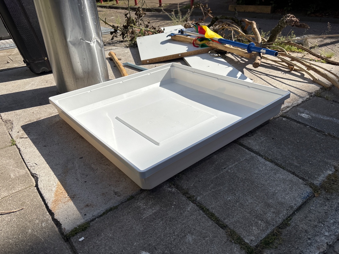 Wasmachine lekbak 70x70x10cm 1