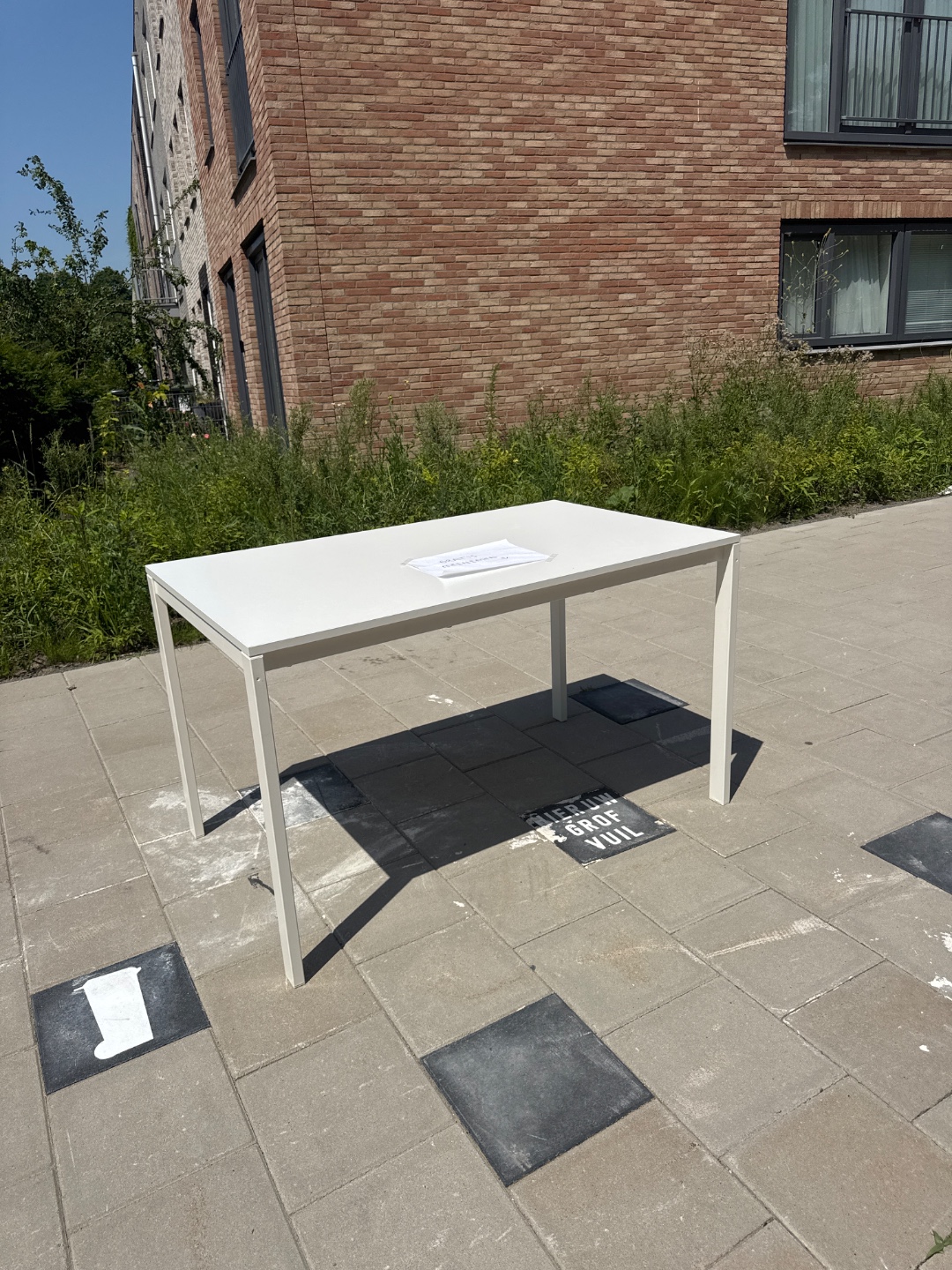 IKEA Tafel, wit/wit, 125x74 cm 
Old IKEA MELLTORP new name IKEA VIHALS 1