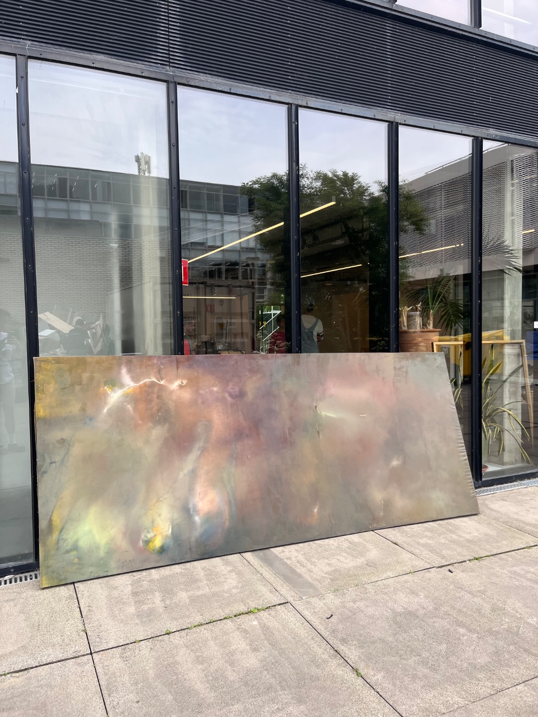 3x1.5m oil painting on rietveld academie campus 1