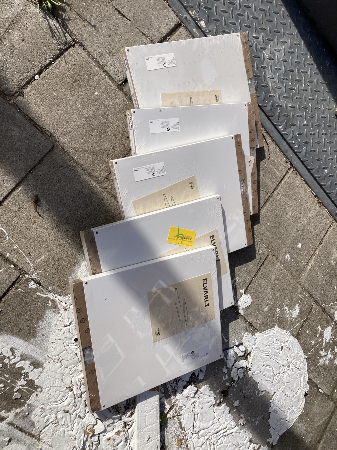 IKEA Elvarli new shelves, still packed 1