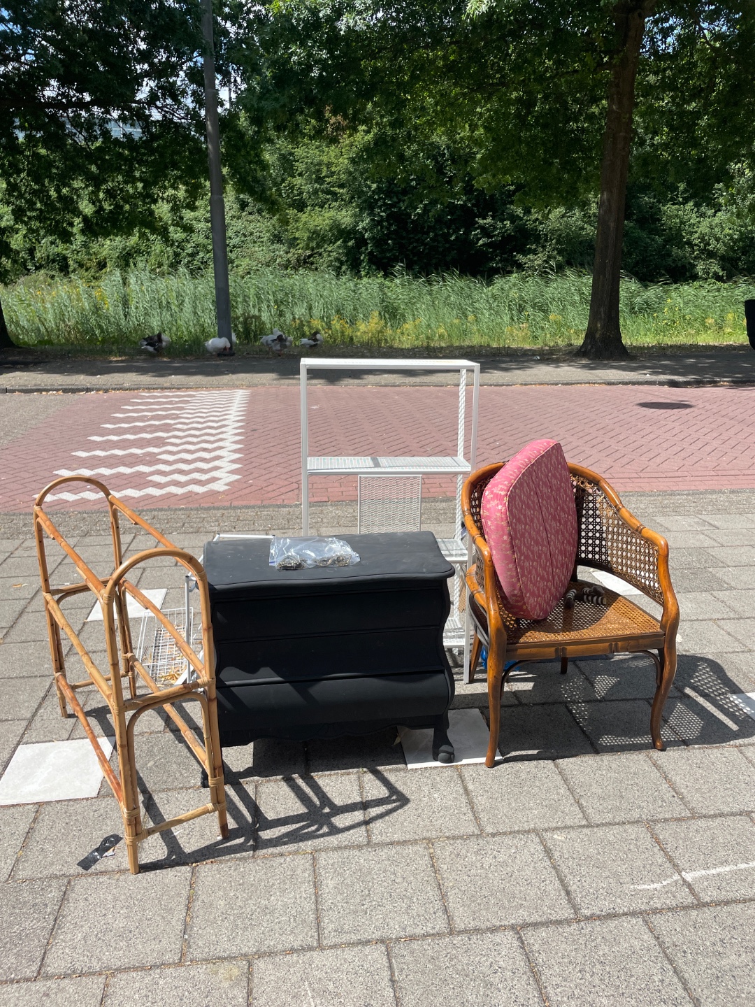 chair, dresser, shelf, shoe rack 1